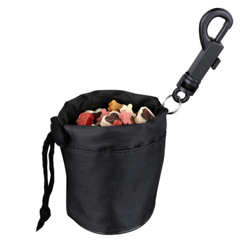 MIZAZBOX Mini Snack Bag Food Treat Storage Holder Training Pet Dog Cat Bird Puppy BagBlack