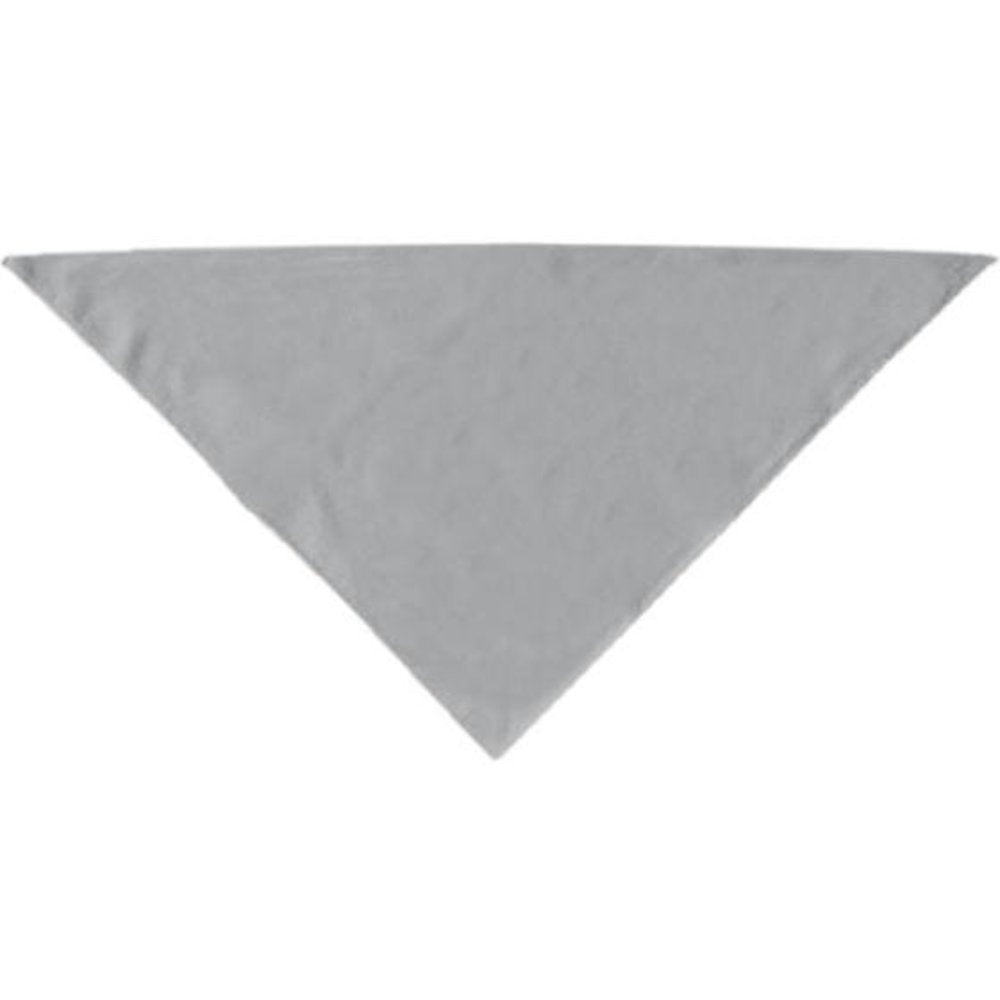 Pet Dog & Cat Bandana Blank Plain (Available in 14 Colors) Grey Small